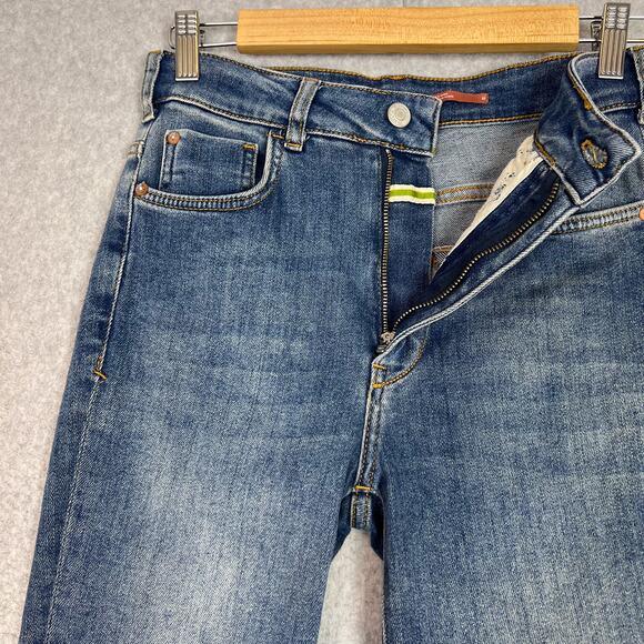 Anthropologie Pilcro Mid Wash The Icon High Rise Flare Jeans Size 25 - Picture 4 of 14